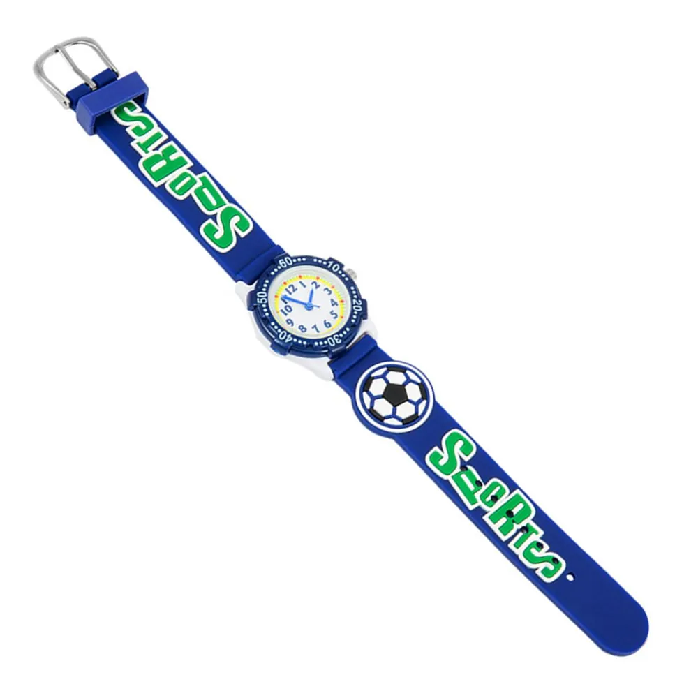PENGNATATE детские часы 3D Футбольный браслет наручные часы с героями из мультфильмов модные студенческие мальчики девочка подарок Дети Силиконовые кварцевые часы