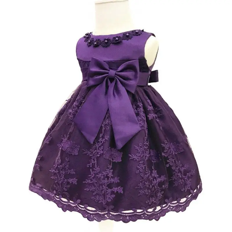 Праздничное платье для маленьких девочек, платье принцессы, платье на крестины для младенцев, платье на 1 год, платье на день рождения