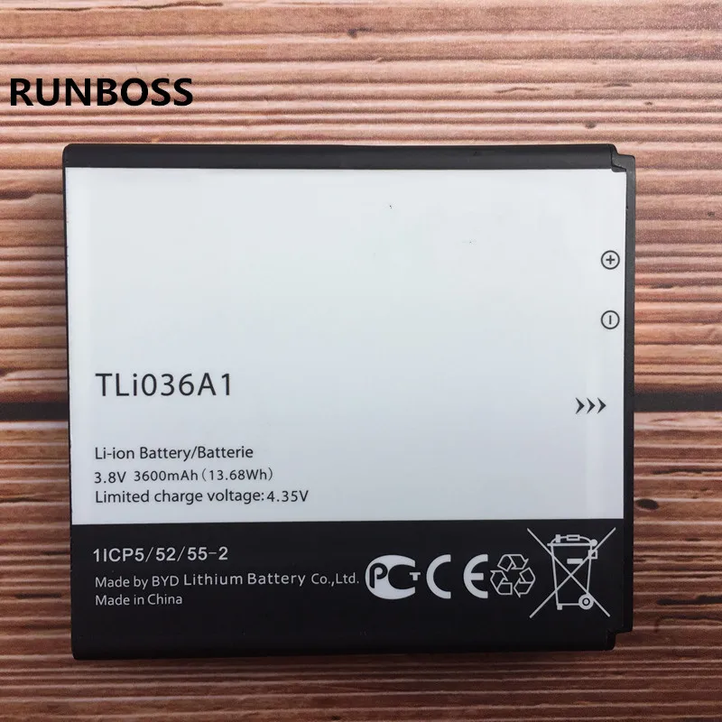 

New Original High Quality 3600mAh TLi036A1 Battery For Alcatel One Touch Link 4G+, 4G+ LTE,Y900NB, Y900 Mobile Phone Batteries