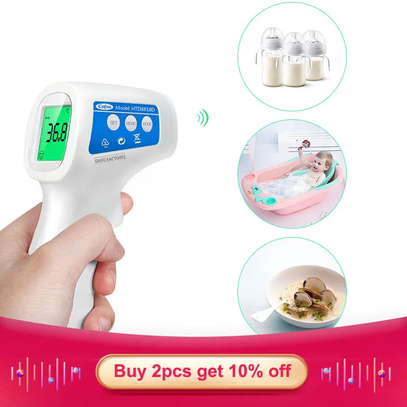 

Cofoe Forehead Infrared Non-Contact LCD IR Temperature Measurement Diagnostic-tool Device Thermometer