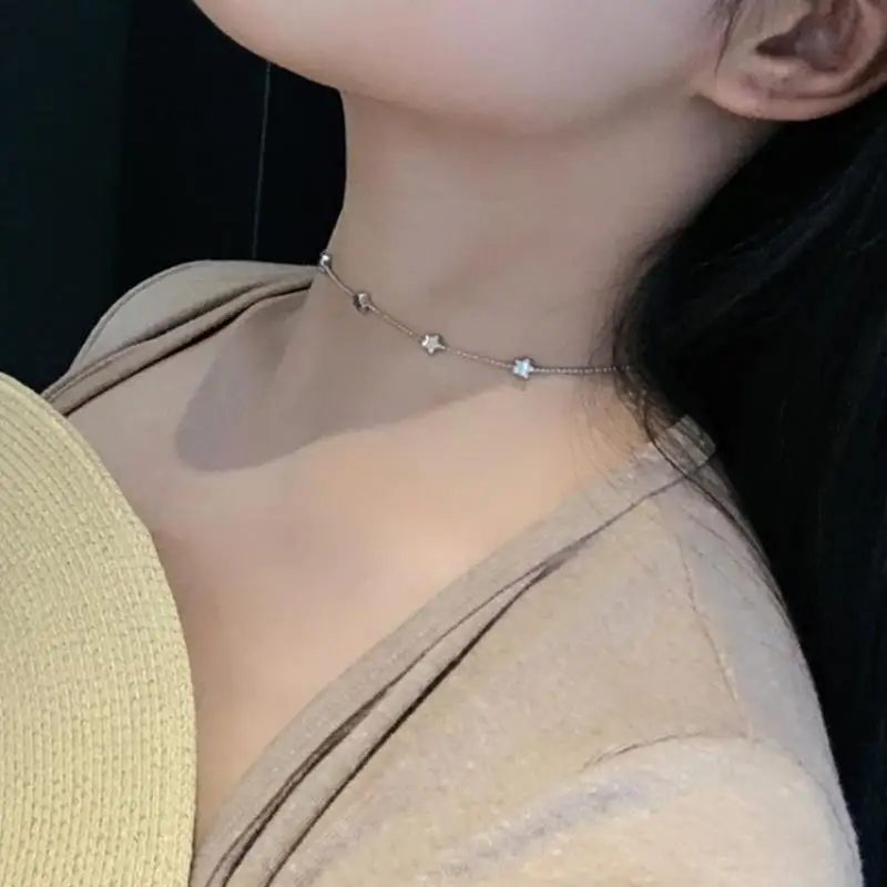 

Korean Version Of The Simple Star Beads Small Series Of Short Necklaces Statement Necklace Women Necklaces & Pendants Chocker