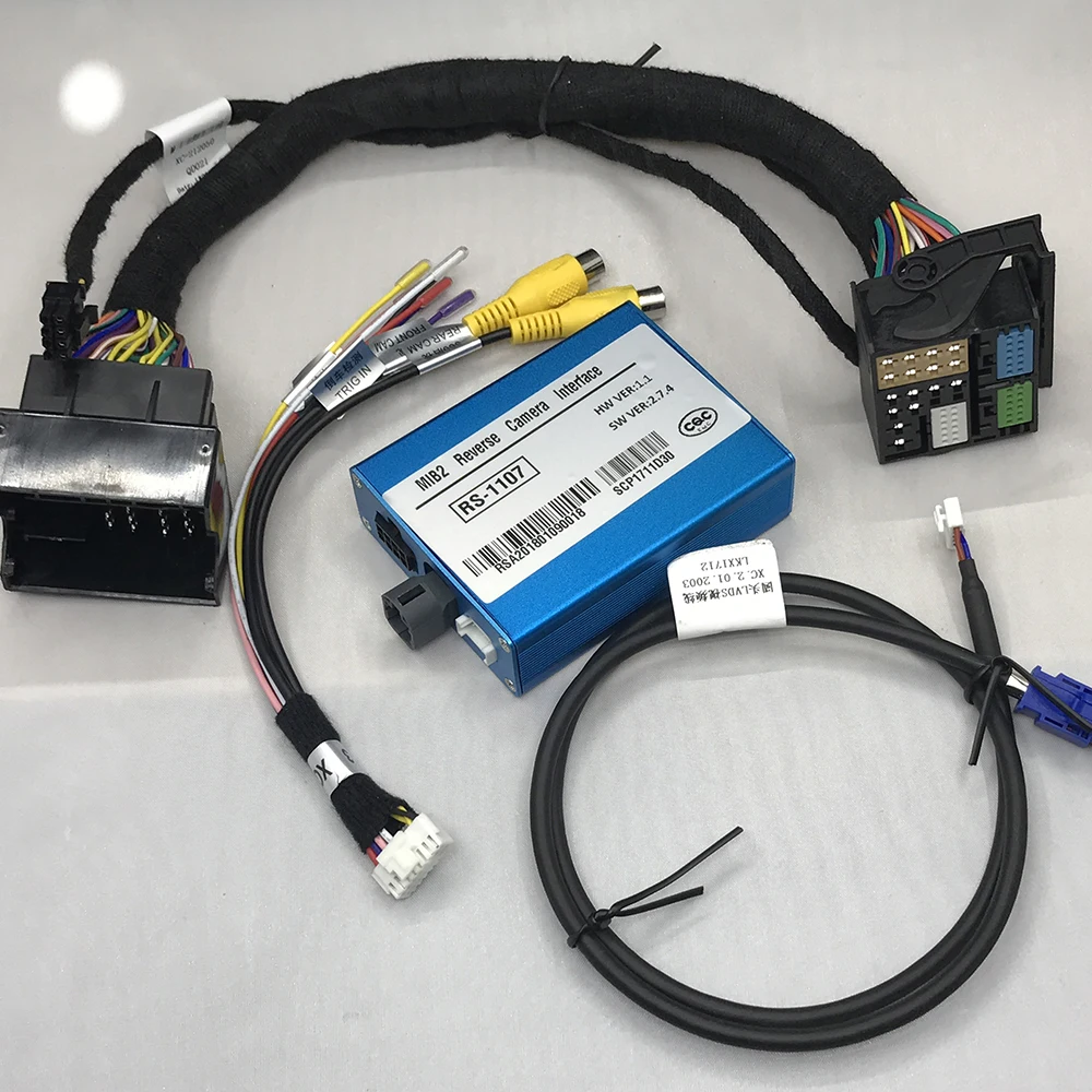 Car Smart Reversing Track Rear View Camera Interface External Video Sources Connector For Audi A6 MIB2 System