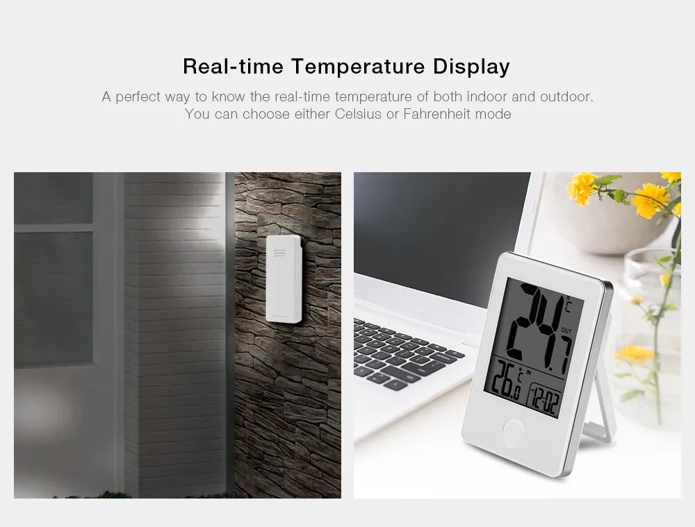 Remote Household Thermometer Precision Wireless LED Display Digital Thermometer Indoor Outdoor  Electronic Digital Table Clocks 13