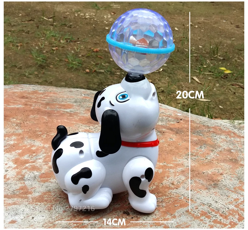 Электрические интерактивные игрушки детские маленькие игрушки электрическая собака инновации динамическая музыка танец Поворот 360 градусов 3D свет