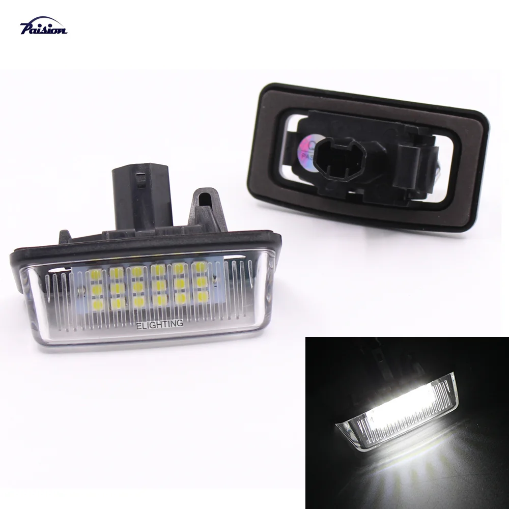 2 шт. 3528SMD светодиодное Освещение номерного знака комплект Прямая замена