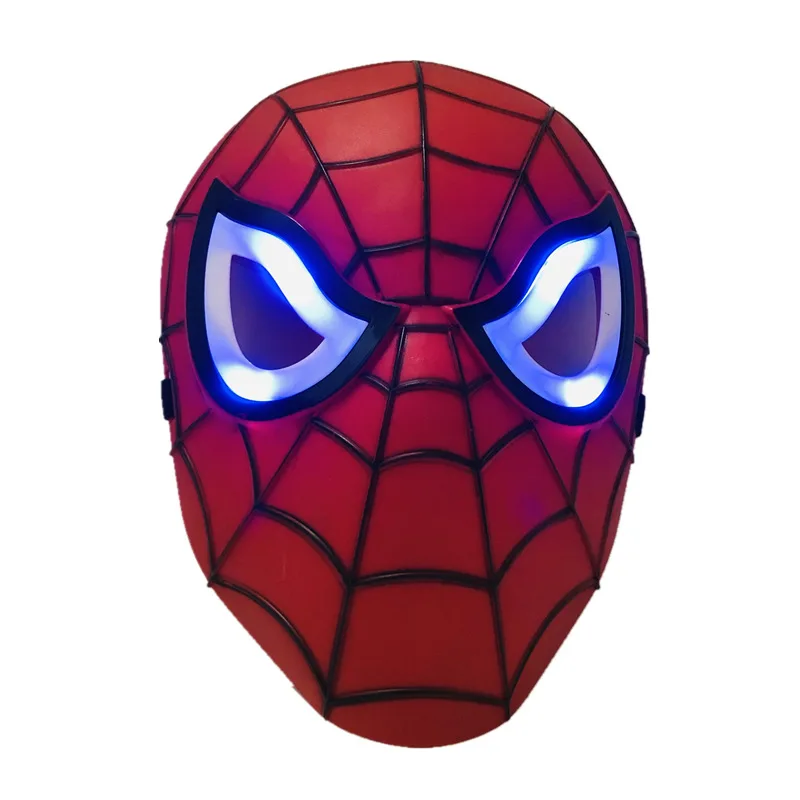 

Cool Cosplay LED Glowing Kids Mask Superhero Halloween Mask Spiderman Iron Man Hulk Batman Party Cartoon Movie Mask for Children