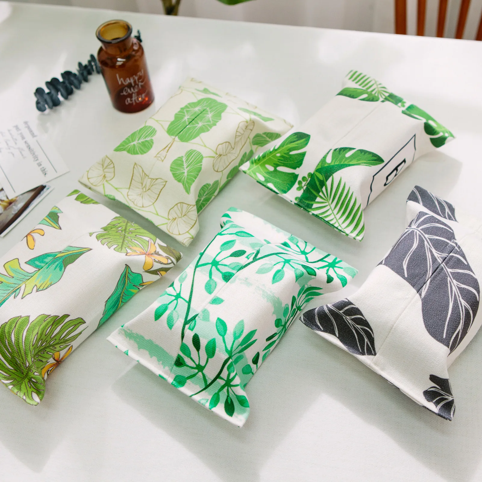 

Small Idyllic Modern Tissue Box Simple Fresh Nordic Pumping Tray Creative Tissue Paper Household