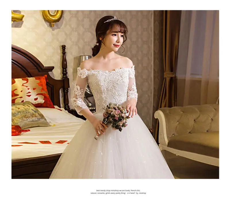 AIJINGYU 2021 real photos new hot selling cheap ball gown lace up back formal bride dresses wedding dress WK544 reception dress for bride