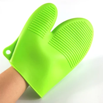 

5pcs Heat Resistant Glove Cooking Baking BBQ Oven Pot Silicone Holder