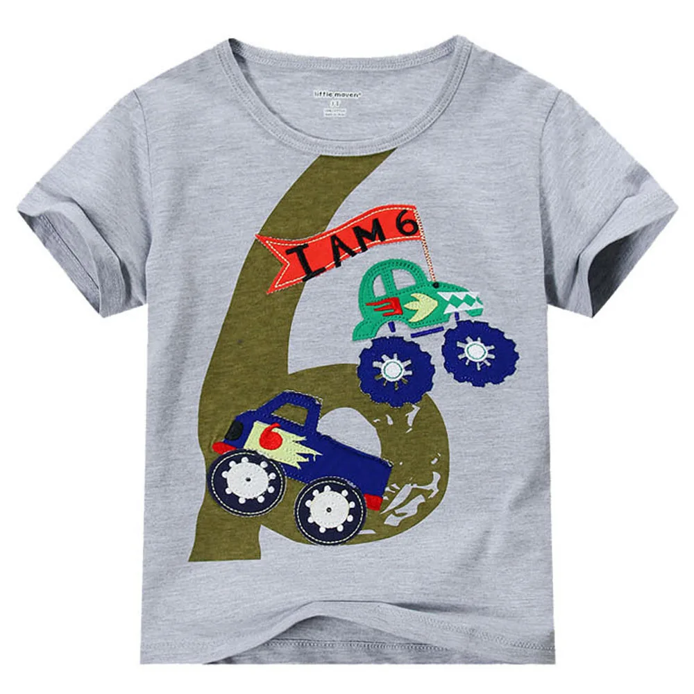 Baby Boy T shirt Short Sleeve Shirt Kid Summer T shirt Cartoon No. 6