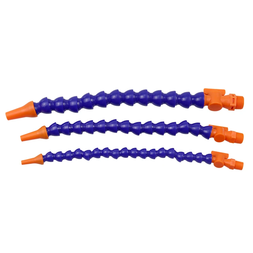 

Oil Coolant Pipe with Switch for Lathe Milling Machines Flexible Plastic About 300mm Free Shipping One Piece