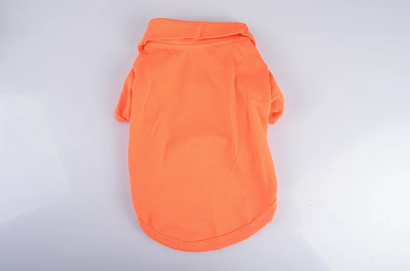 Рубашка поло Милая Повседневная рубашка туристическая с коротким рукавом маленькая собака блуза с принтом кошки товары для собак - Цвет: orange