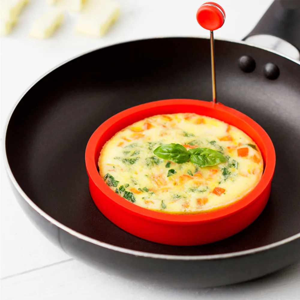 Creative Round Shape Silicone Omelette Mould Shape for Eggs Frying Pancake Cooking Mould Breakfast Essential