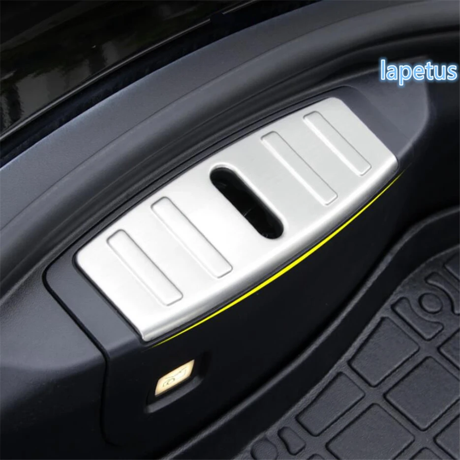 

Lapetus Front Engine Trunk Box Luggage Bumper Plate Decoration Panel Cover Trim 1 Piece Fit For Tesla Model 3 2018 2019
