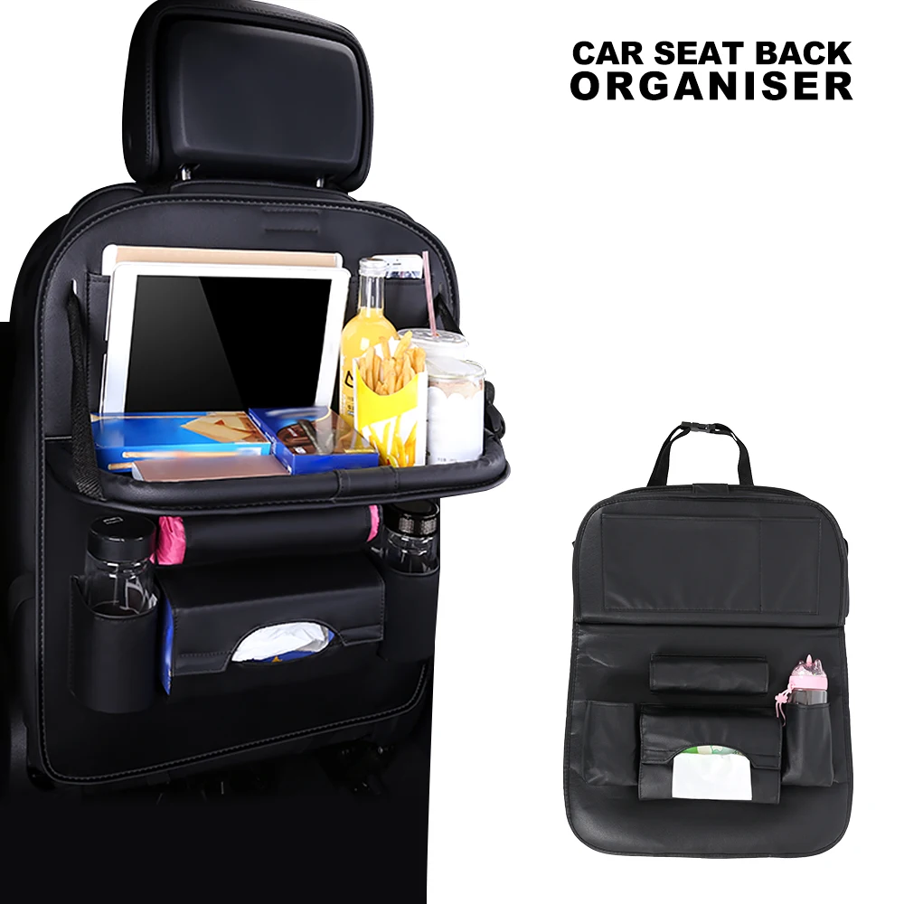 CAR VAN BACK SEAT TIDY TRAVEL STORAGE SEATBACK HOLDER ORGANISER BAG KIDS TOYS