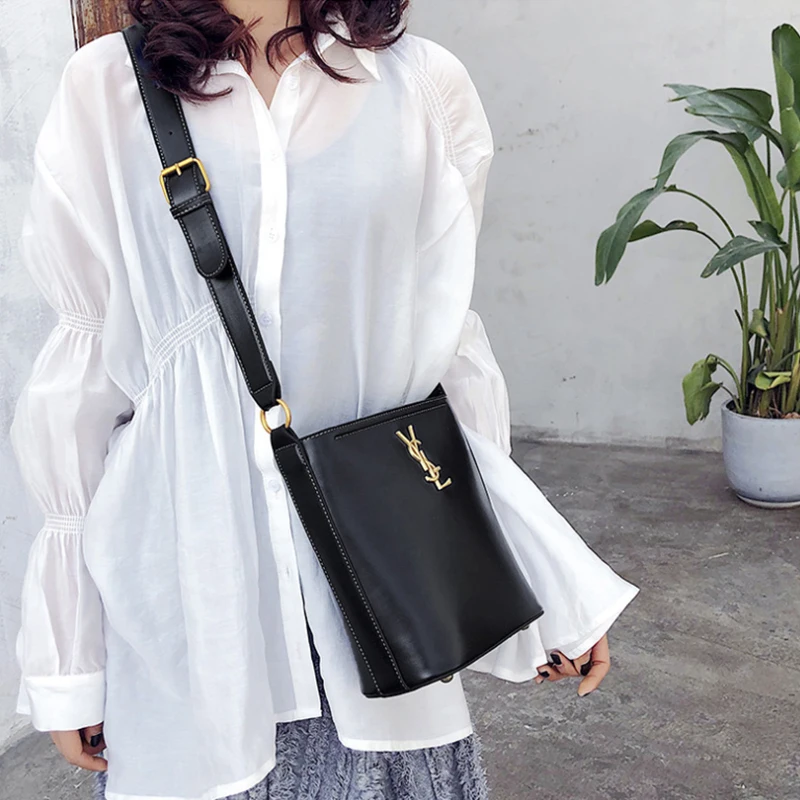 

Luxury Handbags Women Bags Designer Purses and Handbags Evening Clutch Bag Shoulder Bags Single Letter Fashion Solid Bucket 2019