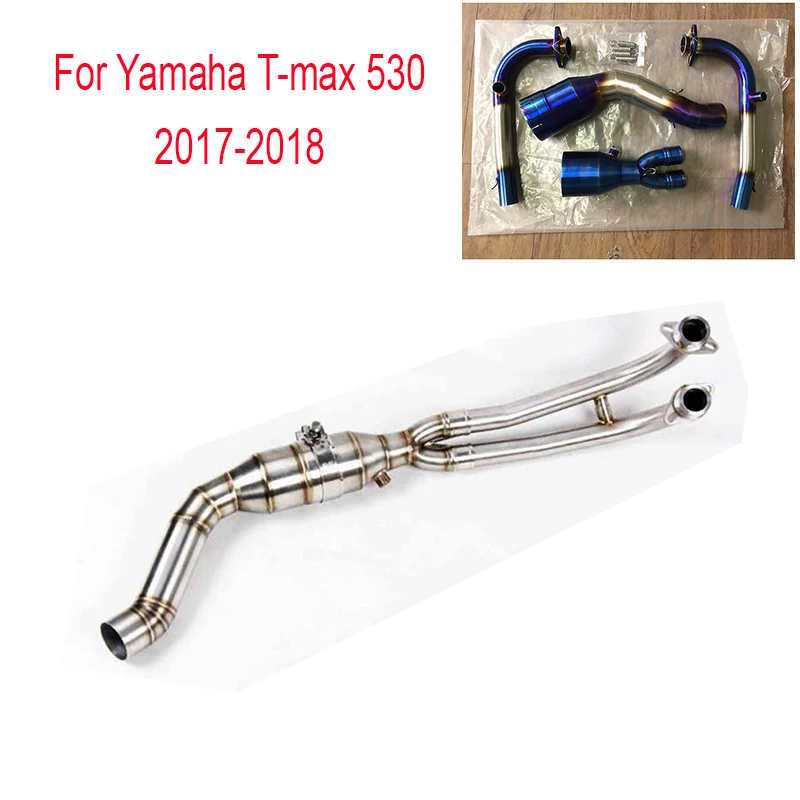 

Tmax 530 17 18 Motorcycle Exhaust Muffler Mid Connect Refit Motorbike Middle Pipe For Yamaha T-MAX 530 2017 2018