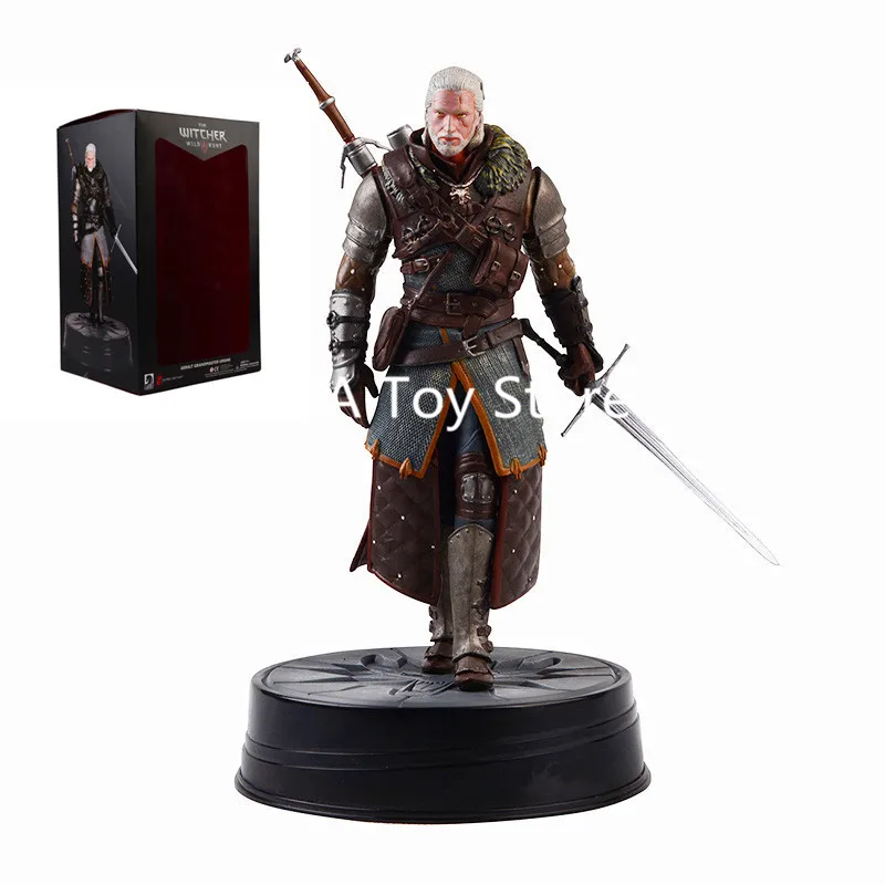 

The Witcher 3 Figure Dark Horse Deluxe Geralt Figure the witcher 3 PVC Action Figure Collectible Model Toys 24CM