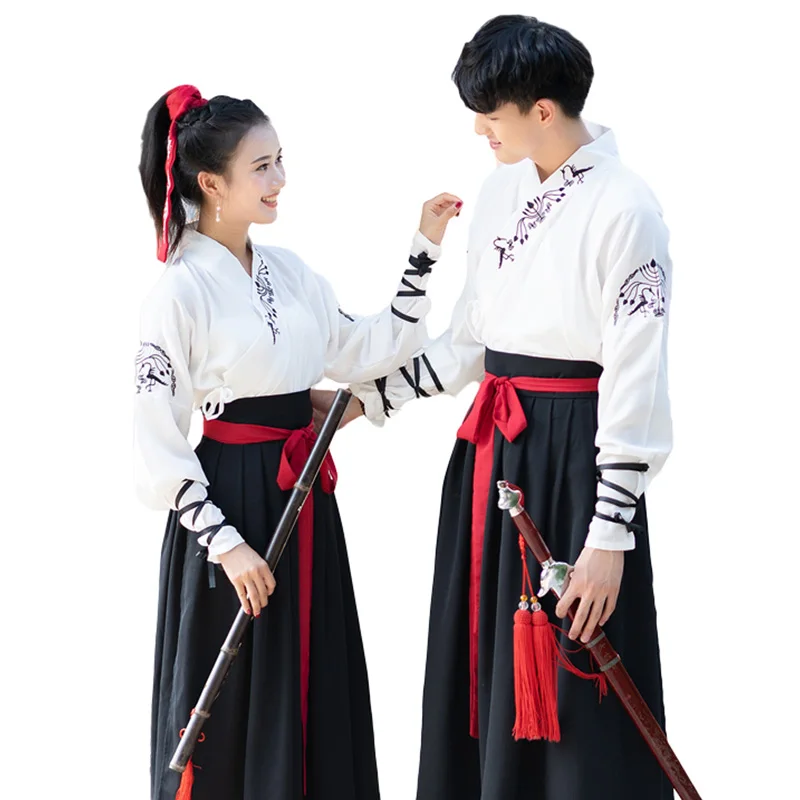 Вышивка Hanfu классический танцевальный костюм нейтральный праздничный наряд