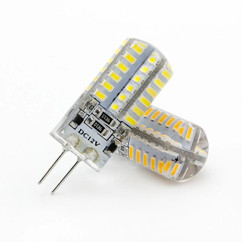 

G4 12V DC 3W 6W Silicone Bulb LED Lamp 24/48leds 3014 SMD Bulb Lamp Chandelier lights replace lamps