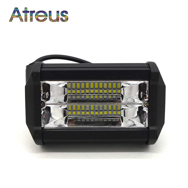 Atreus 5 дюймов 72 Вт светодиодный рабочий светильник брусок 12В противотуманные