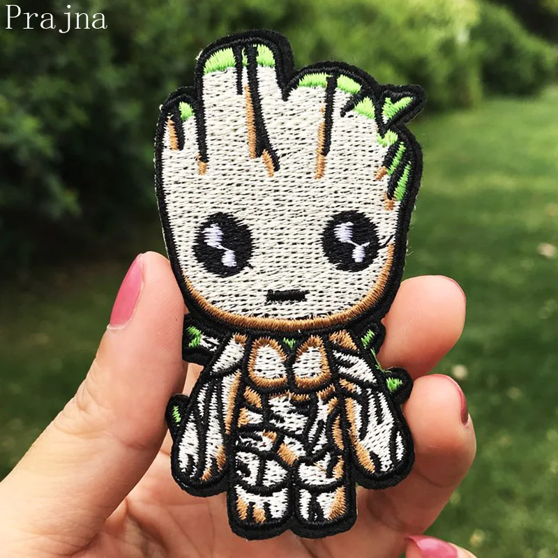 

Prajna Guardians Of The Galaxy Patch Skull Alien Jurassic Park Patch Iron On Embroidered Patches For Clothes Stickers Applique