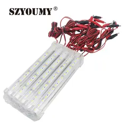 Szyoumy Новые поступления 20 см 15 Светодиодный 5630 SMD IP65 Водонепроницаемый трудно жесткая полоса кабинет бар теплый белый свет с крышкой DC12V