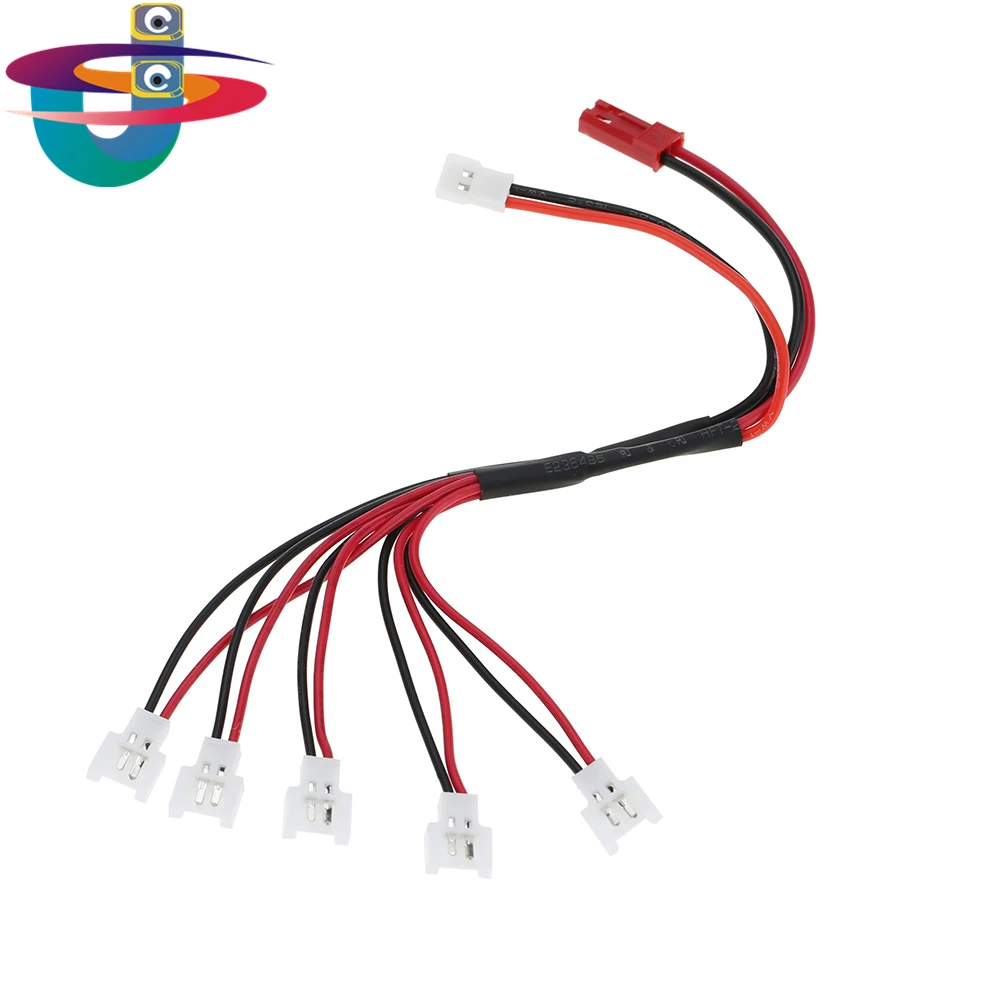

New 5 in 2 Battery Charging Connecting Cable for WLtoys V977 V931 Hubsan H107 H107C H107D H8 Syma X5C X8C H6C H21 RC Drone