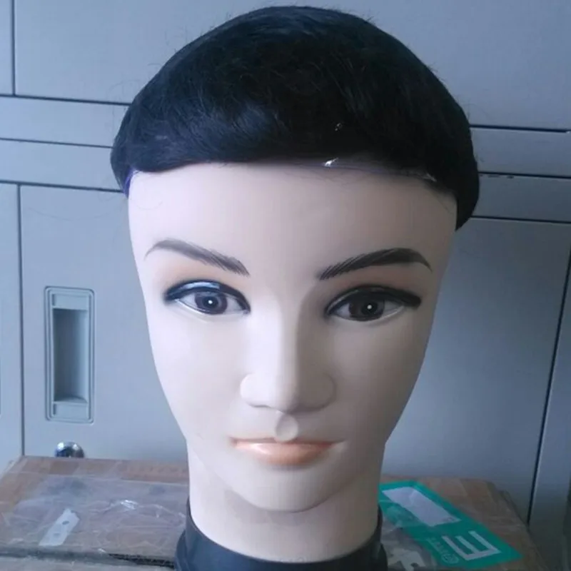 

Men Custom Thin Skin Super Soft Invisible Knot Polyurethane PU  Hair Toupee 5"X7in6"X9"in8"*10 Full Skin Hair System for Men