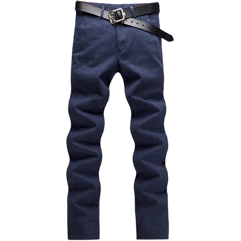 Осенние и зимние мужские деловые прямые брюки из абразивной ткани повседневные Длинные мужские брюки тонкие брюки 5 цветов 28-38