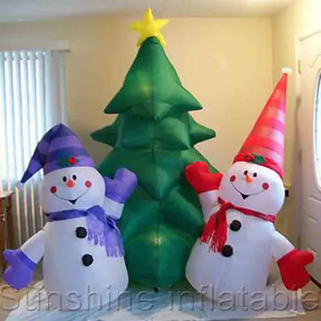 new 3m giant inflatable christmas yard decorationsinflatable christmas tree2 snowman for holidays - Christmas Tree Yard Decorations new 3m giant inflatable christmas yard decorationsinflatable christmas tree2 snowman for holidays - Christmas Tree Yard Decorations