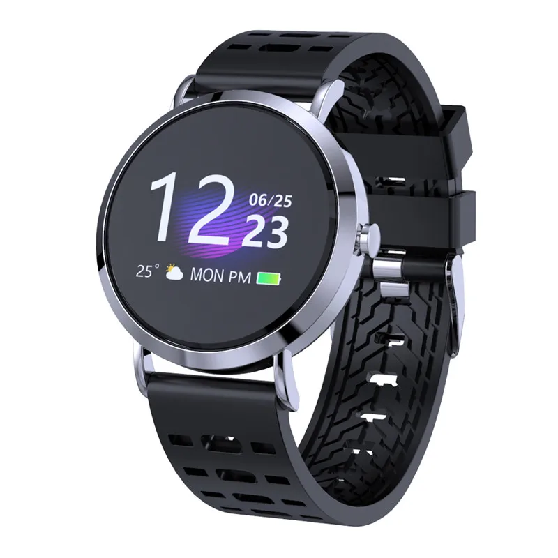 CV08C Модные Смарт часы Bluetooth 5,0 спортивный браслет кровяное давление измерительный трекер сердечного ритма для Android IOS - Color: Silver Frame