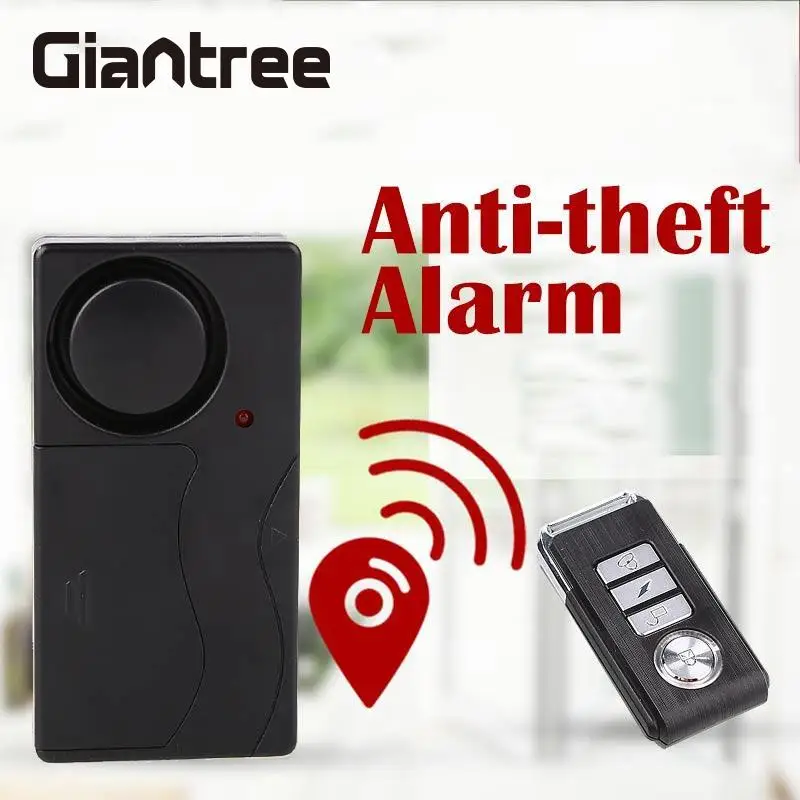 

giantree 433MHZ Wireless vibrationRemote Control Door/Window Detector Burglar Alarm Sensor Home Office Security System