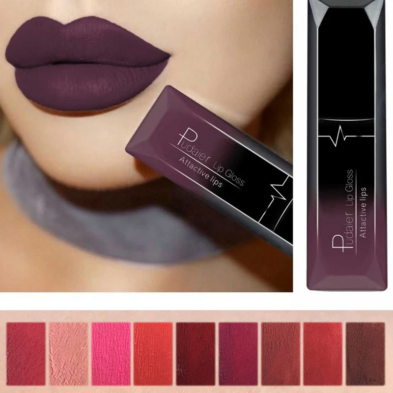 New Brand Matte Lip Gloss Long lasting 24 Hours Waterproof Liquid Matte Lipstick Makeup Sexy