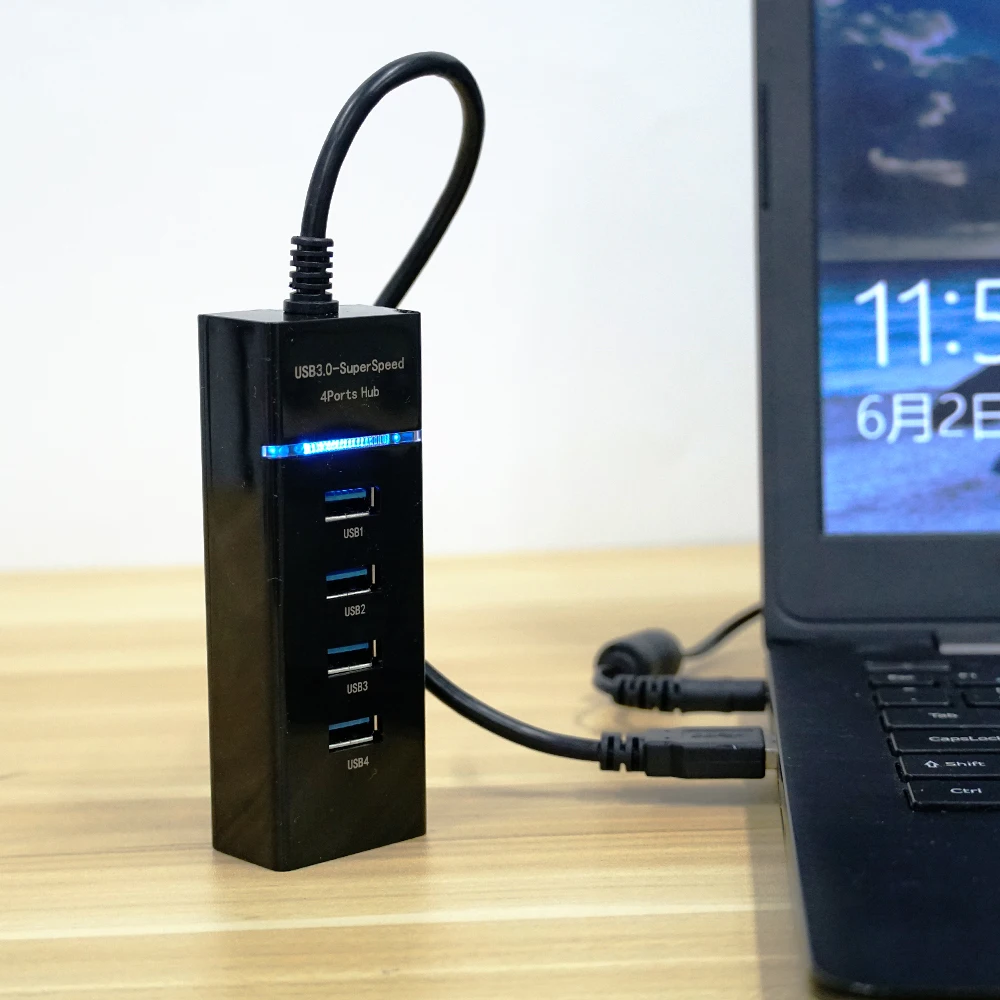 Для DOBE USB 3 0 SuperSpeed 4 порта Hub для PS4/Xbox One S/PC Black|Запасные части| |