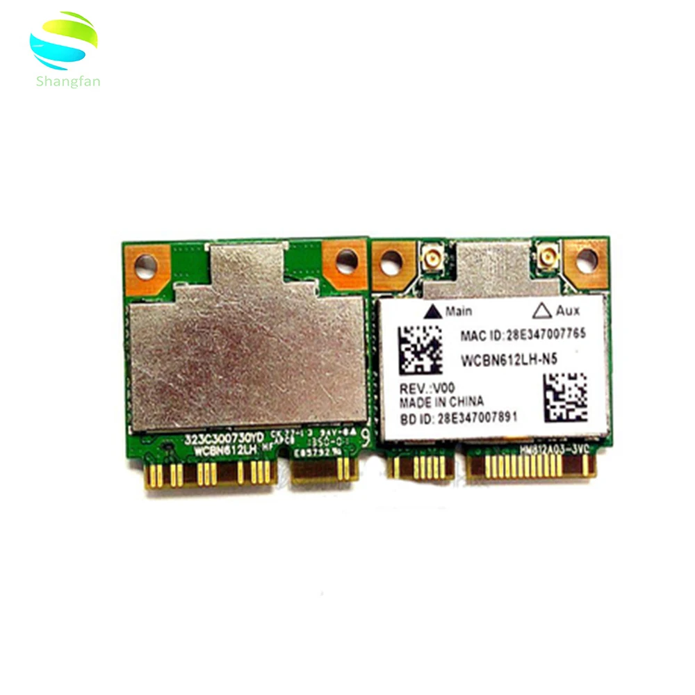 Карта для Wi-Fi адаптера для AzureWave RTL8812AE RTL8812 802.11AC 2,4 ГГц/Wi-Fi 5 ГГц MINI PCI-E Беспроводной Wi-Fi и bluetooth-адаптер 4,0 карты 433 Мбит/с