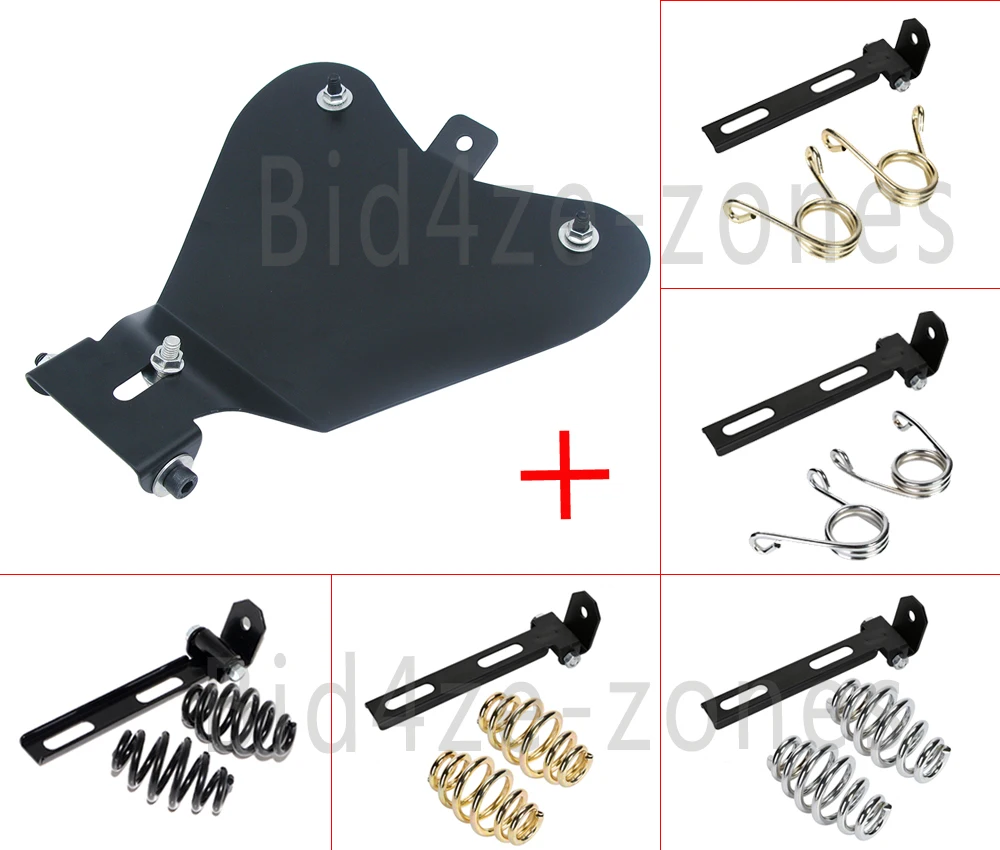 Для Harley Sportster XL883 XL1200 48 Bobber Chopper Custom Solo Seat Baseplate &amp Spring Кронштейн сидящая Подушка