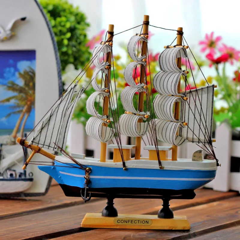 Mediterranean Style Boat Sailing Ship Christmas Gifts Bar Handicraft