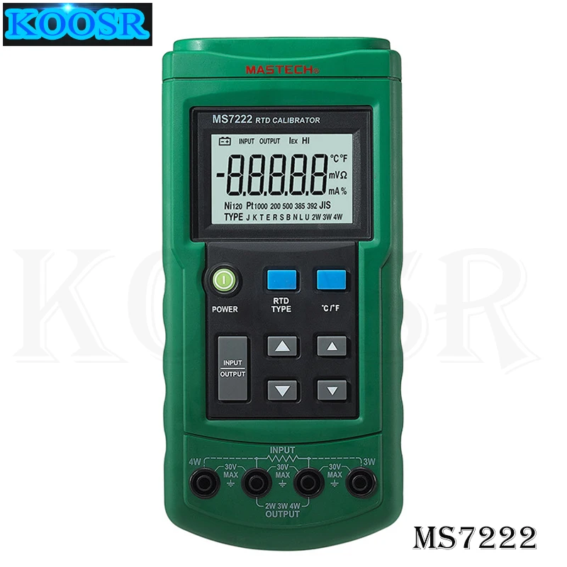

MASTECH MS7222 RTD Resistance Temperature Detector Calibrator Measuring Simulating 7 RTDs diagnostic-tool