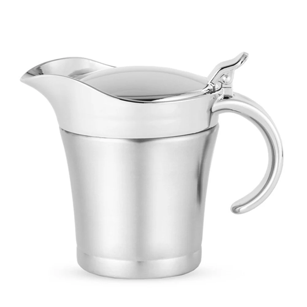 450ML Stainless Steel Thermal Gravy Pot Sauce Jug Kitchen Supplies Best