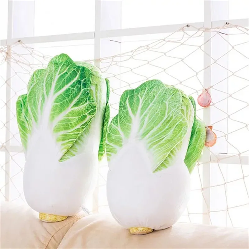 Creative Chinese Cabbage Plush Toy Home Decoration Vegetable Doll Christmas Present Soft Pillow Kids Toys Baby