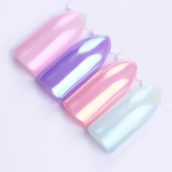 

1g Nail Glitter Powder Mirror Shimmer Pink Purple Nail Pigment Powder 5Colors Nails Glitter Dust Chrome Nail Art Decorations