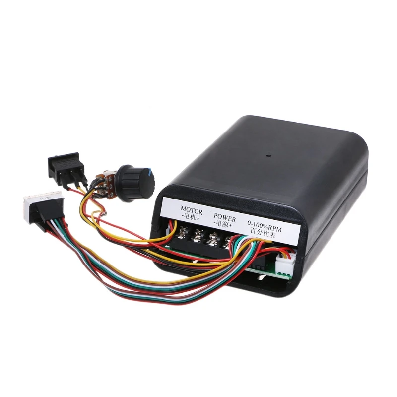 DC 10 55V Макс 60A ШИМ контроллер скорости двигателя 0 ~ 100% регулируемый привод