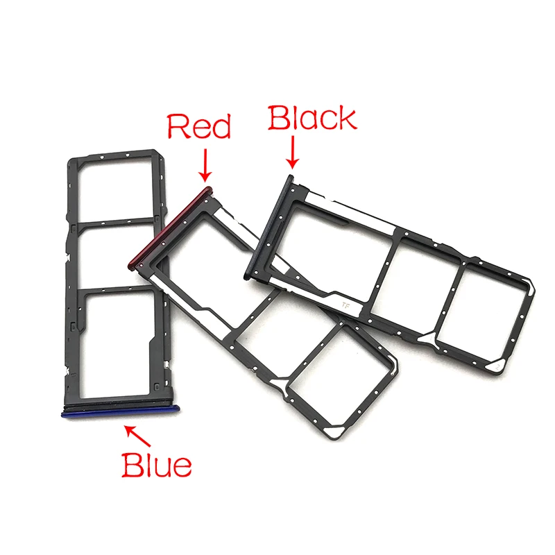 

New For Xiaomi Redmi 7 SIM Card Slot Tray Holder Adapter Replacement Parts Blue/Black/Red