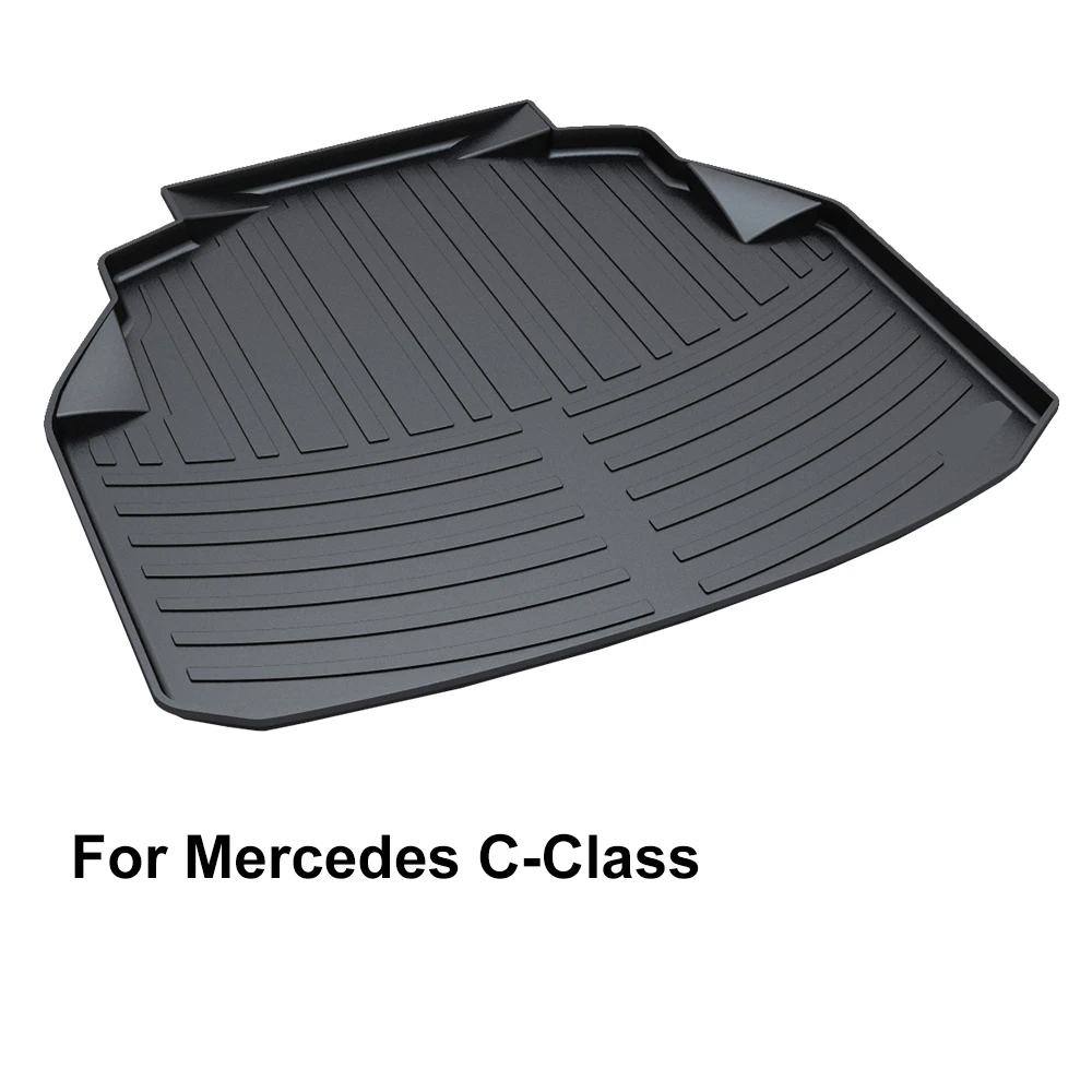 

QUEES Custom Fit Cargo Liner Boot Tray Trunk Floor Mat for Mercedes Benz C Class W204 W205