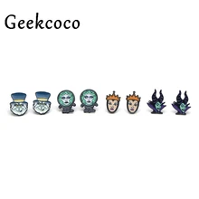 Maleficent креативные минимализм модные милые серьги для женщин милые серьги для девочек серьги-гвоздики аксессуары ювелирные изделия с героями мультфильмов J0334