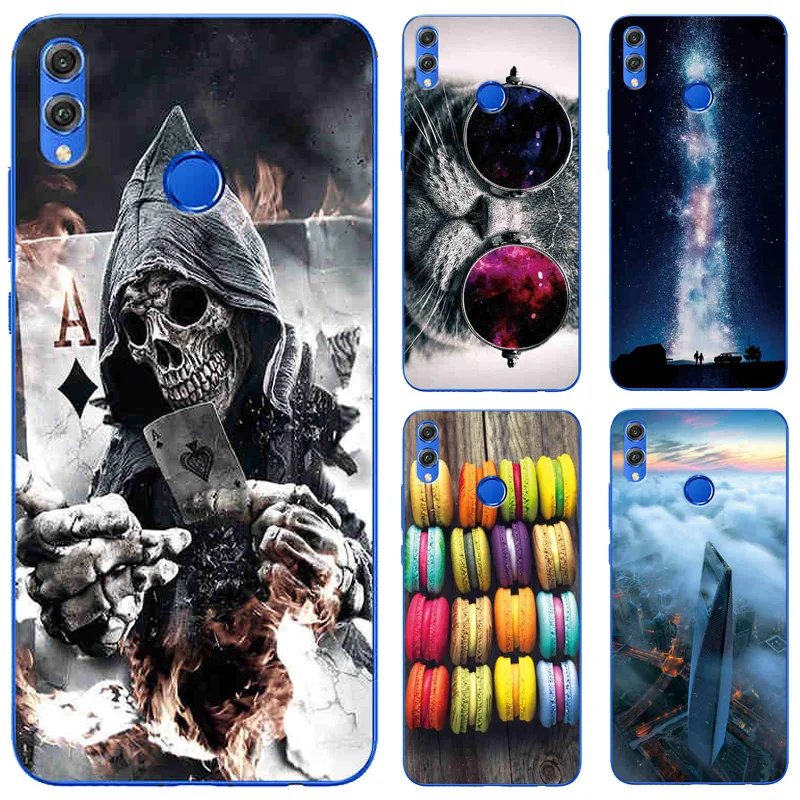Чехол для huawei Honor 8X6 5 &quotживотное Узорчатое TPU мягкая оболочка 8X8 X телефон задняя