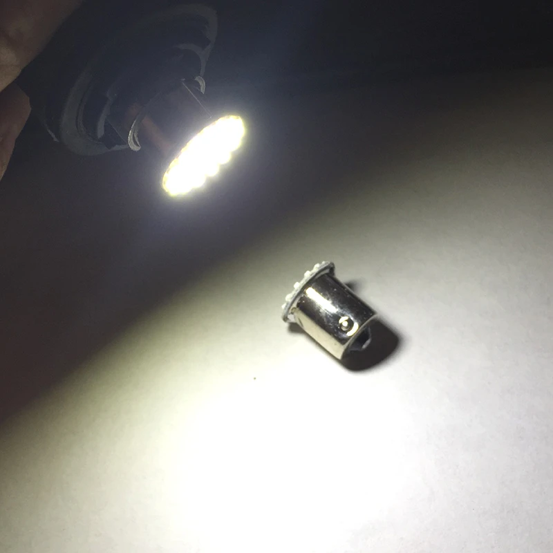 400 шт. автомобисветодиодный светодиодные лампы S25 P21/5W BAY15D 1157 3014 22SMD для задних