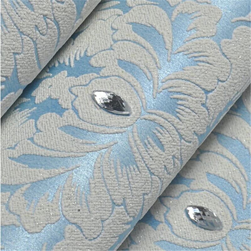 beibehang Europe Style Luxury Diamond High-grade Wallcoverings Damascus Bedroom Tv Sofa Background 3d Papel De Parede Roll beibehang Europe Style Luxury Diamond High-grade Wallcoverings Damascus Bedroom Tv Sofa Background 3d Papel De Parede Roll