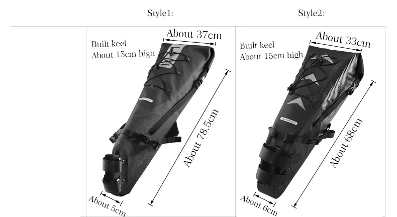 ROCKBROS велосипедная Водонепроницаемая Сумка велосипедная седельная сумка велосипедная складная сумка для заднего сиденья MTB рюкзак аксессуары большой емкости 10л